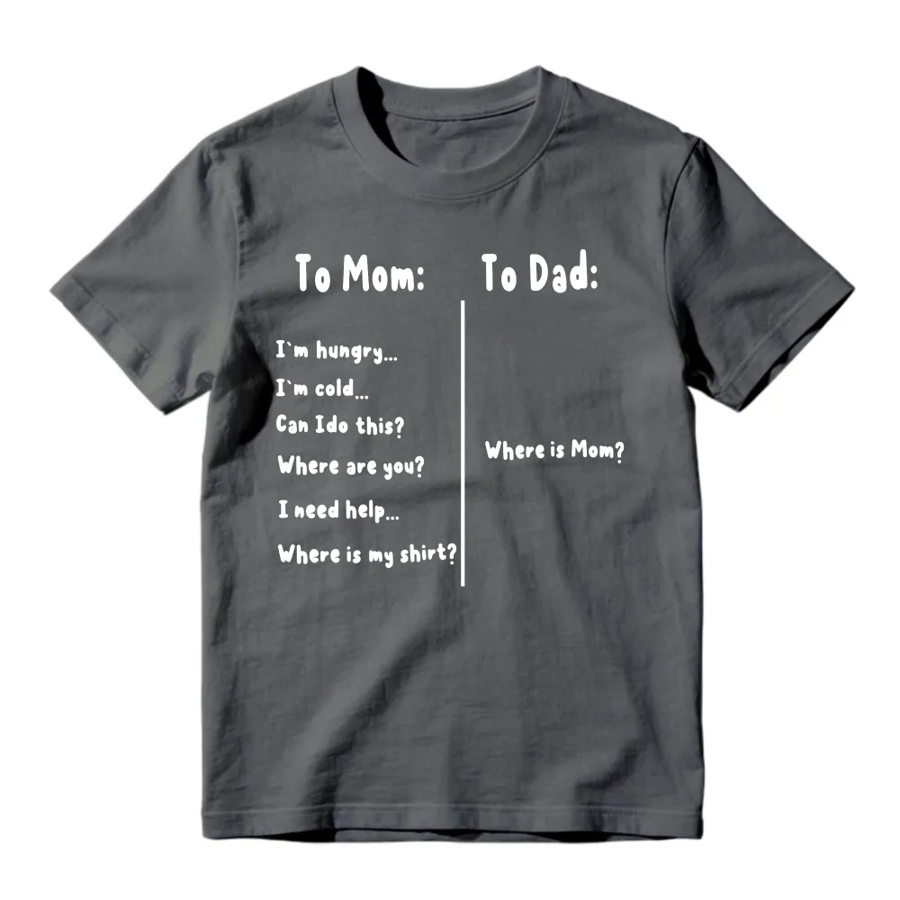 To Mom And Dad Text Design Unisex Classic T-shirt
