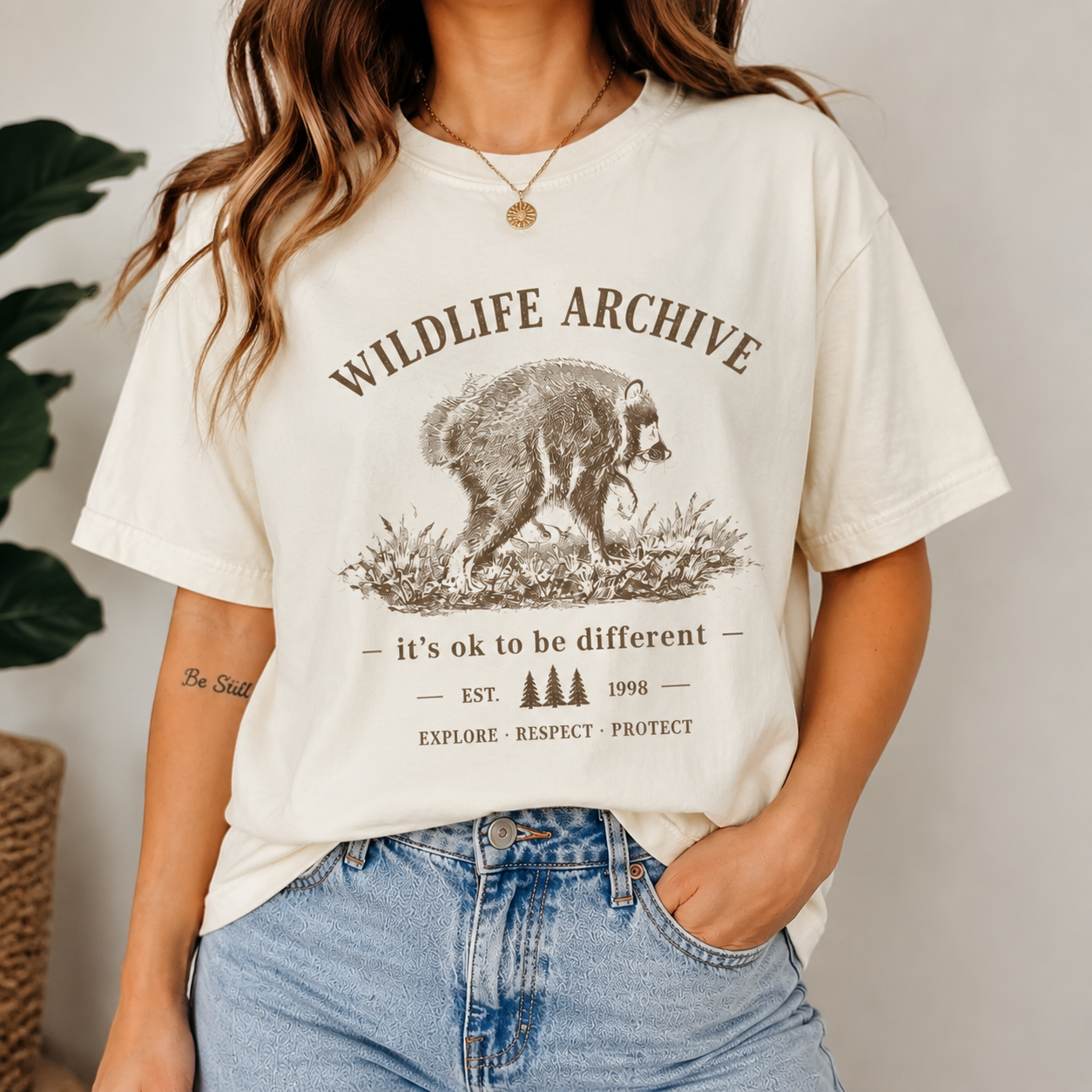 Raccoon Wildlife Archive Tee