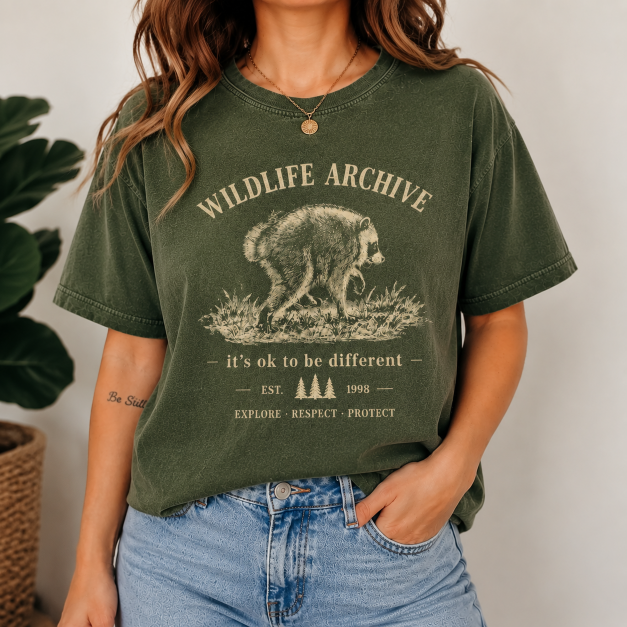 Raccoon Wildlife Archive Tee