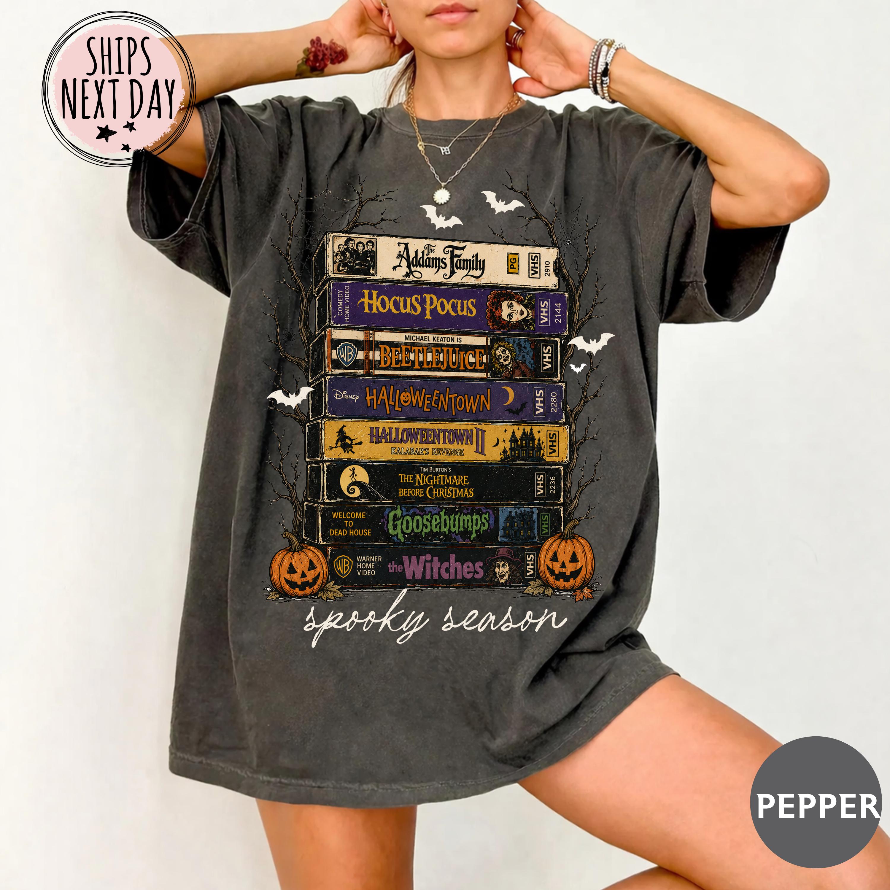 Spooky Season VHS Collection Vintage Tee