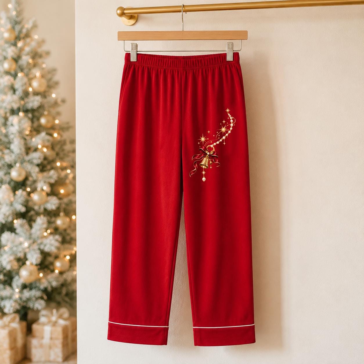 Personalized Family Christmas Pajamas North Pole Express Train PJs, Matching Family Sleepwear Set