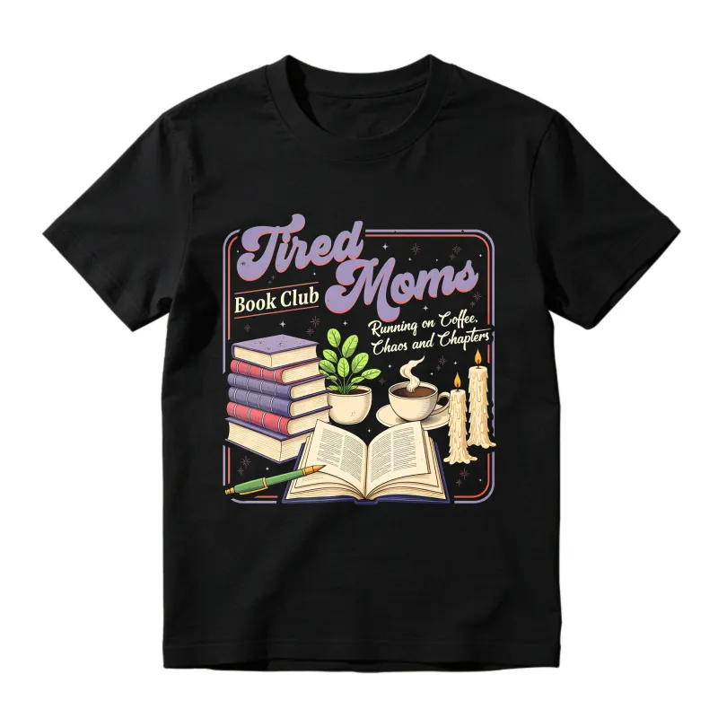 Tired Moms Reading Books And Tea Unisex Classic T-shirt