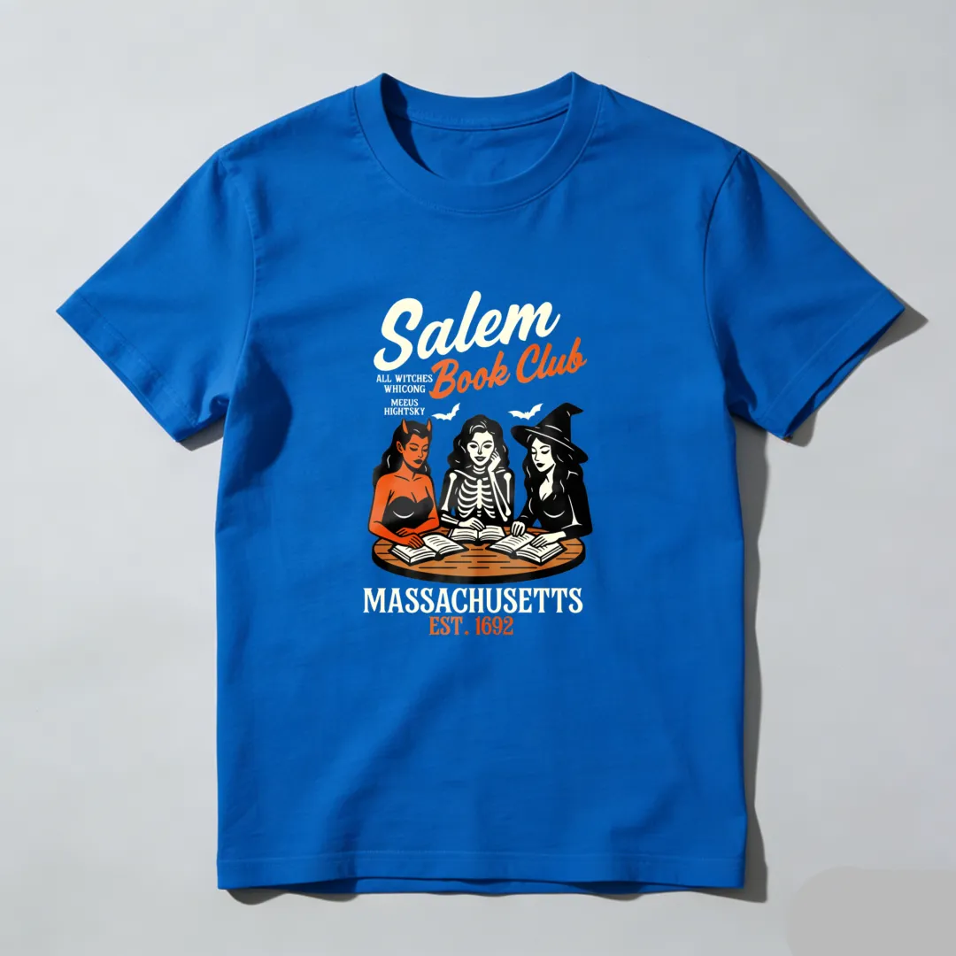 Salem Book Club Witches Reading Magic Spells Unisex Classic T-shirt