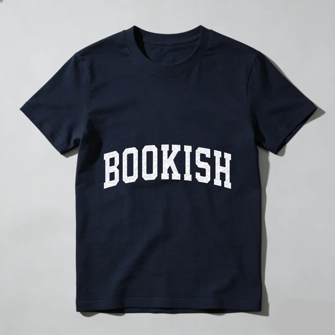 Bookish White Text On Black Shirt Unisex Classic T-shirt