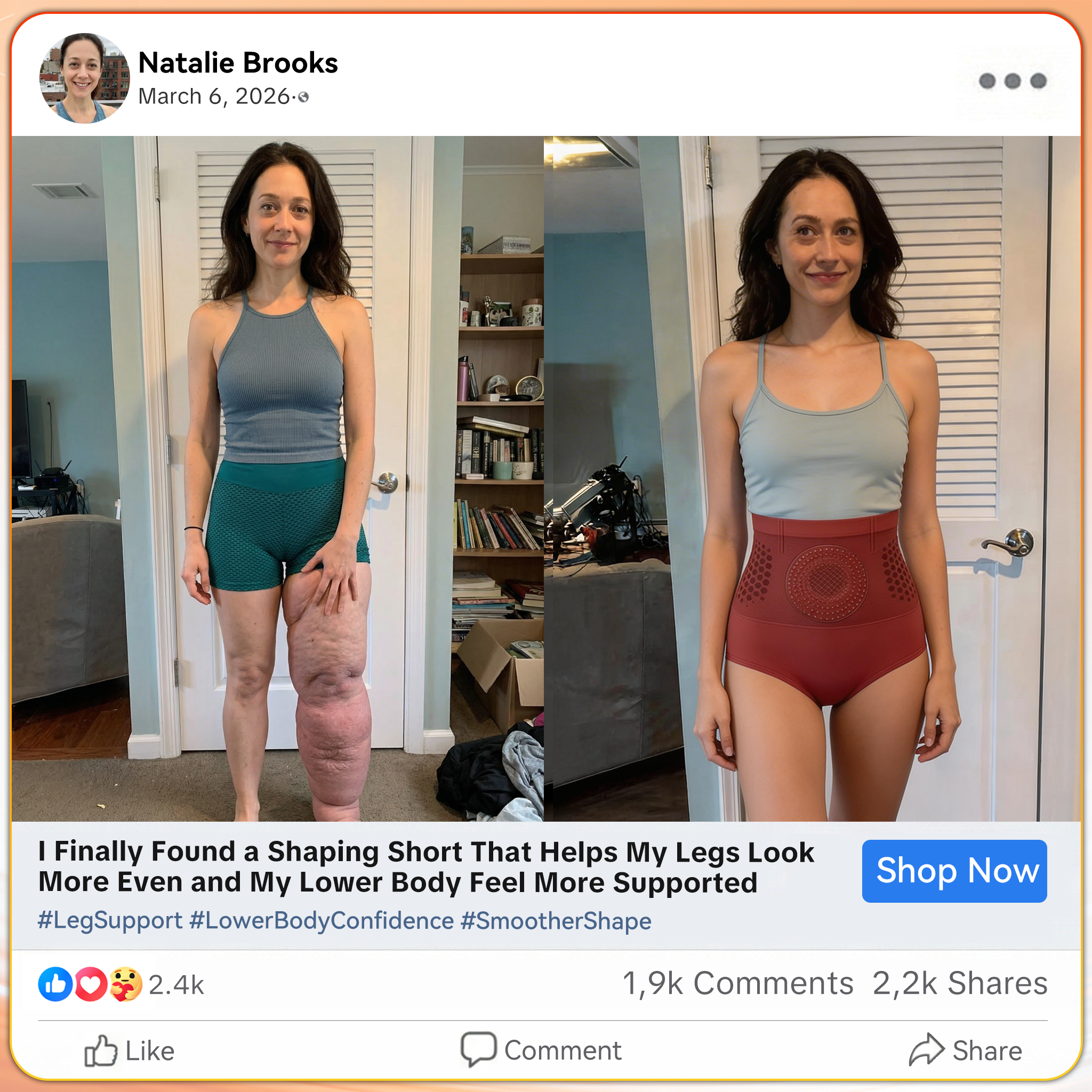 2TAILEDEN®+☀️𝐌𝐨𝐫𝐢𝐧𝐠𝐚 & 𝐁𝐞𝐫𝐛𝐞𝐫𝐢𝐧𝐞 4‑In‑1 Micro‑Particle Sculpting & Fat‑Burn Shorts