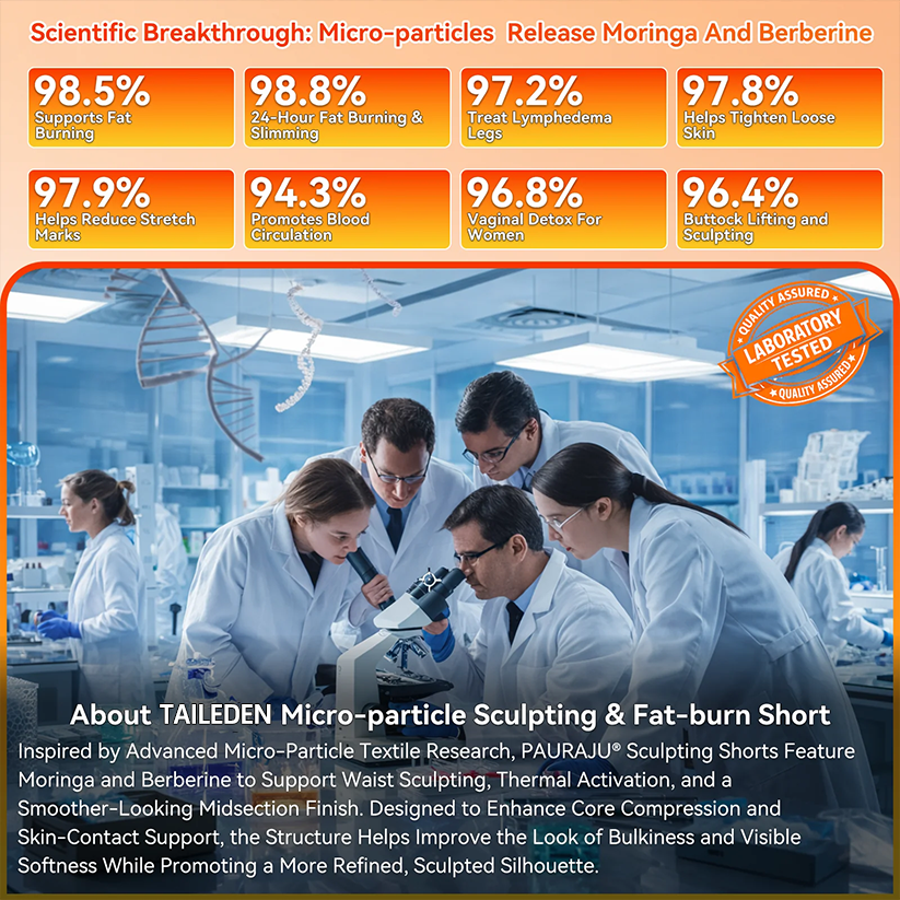 2TAILEDEN®+☀️𝐌𝐨𝐫𝐢𝐧𝐠𝐚 & 𝐁𝐞𝐫𝐛𝐞𝐫𝐢𝐧𝐞 4‑In‑1 Micro‑Particle Sculpting & Fat‑Burn Shorts