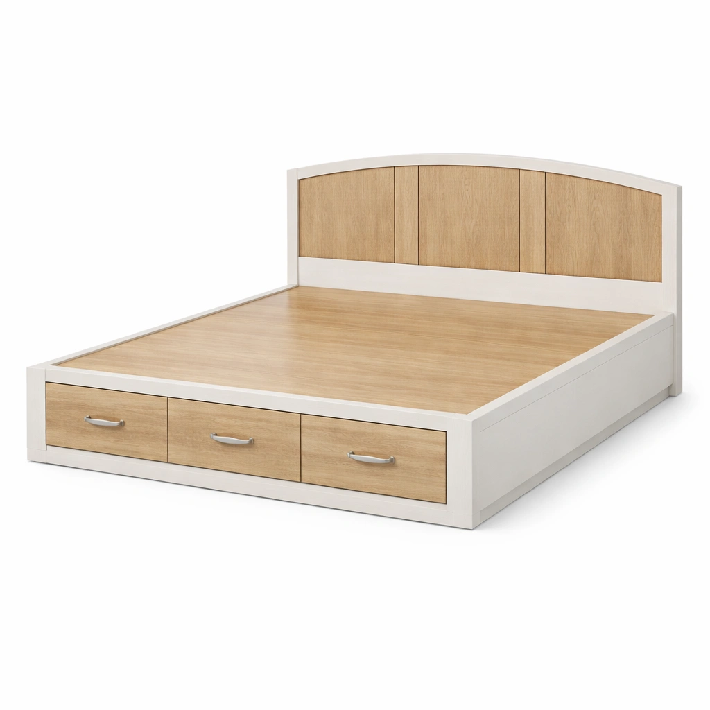 Bett mit Stauraum