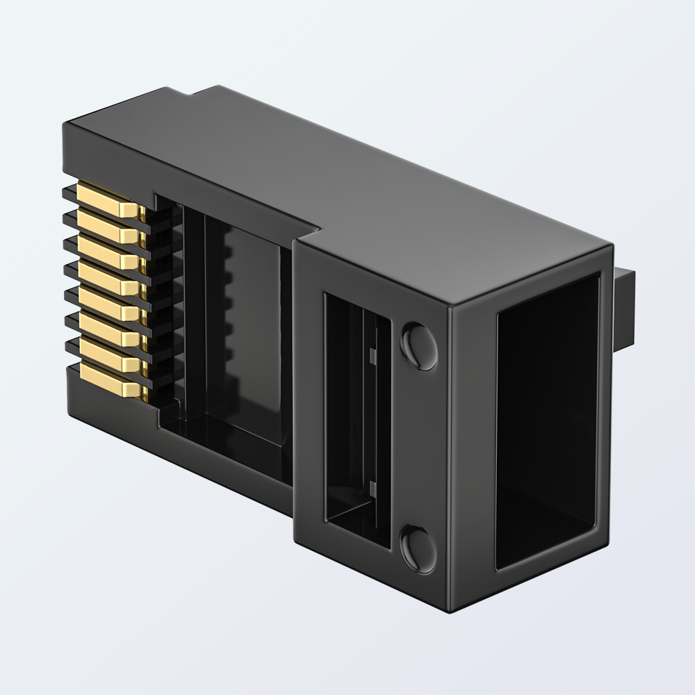 CAT6 RJ45 8P8C UTP Modular Plug Engineering Plastic Housing 1.0mm 1U Gold Plated