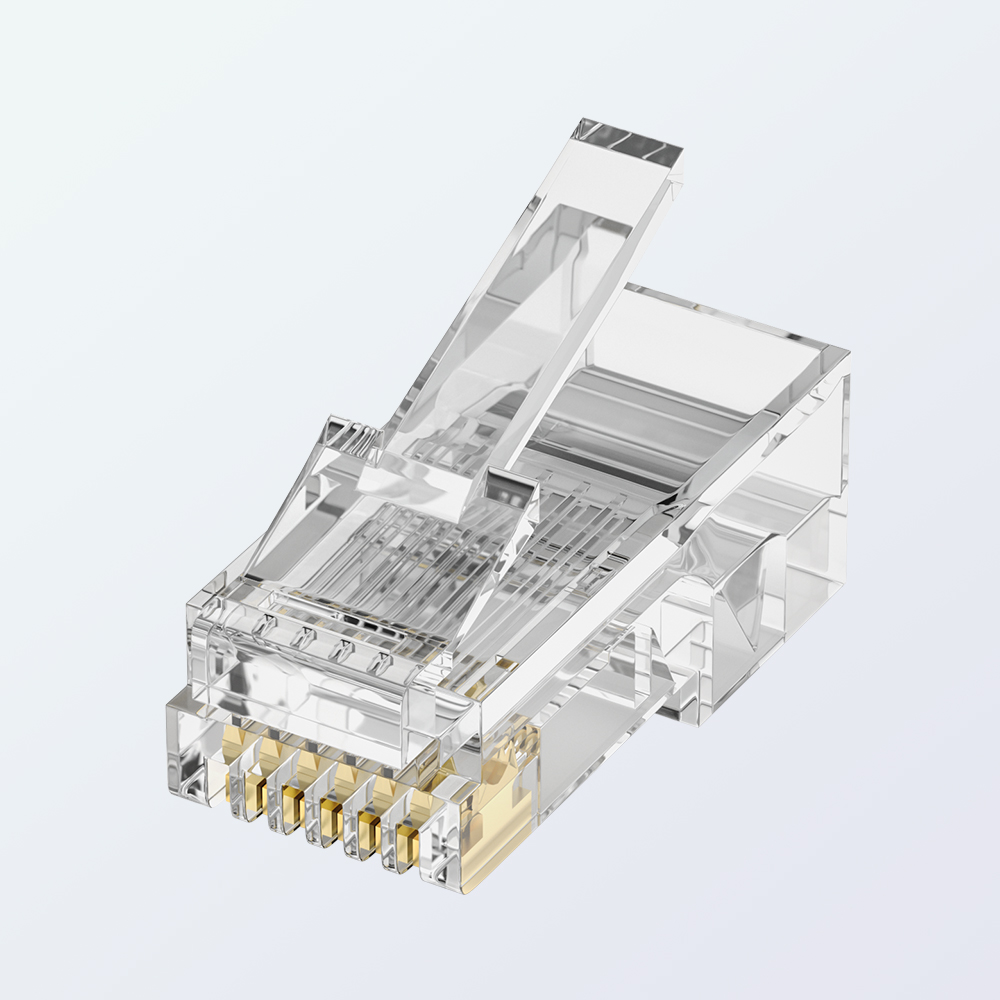 RJ12 6P6C Extended Modular Plug for Telephone Cable 1U Gold Plated