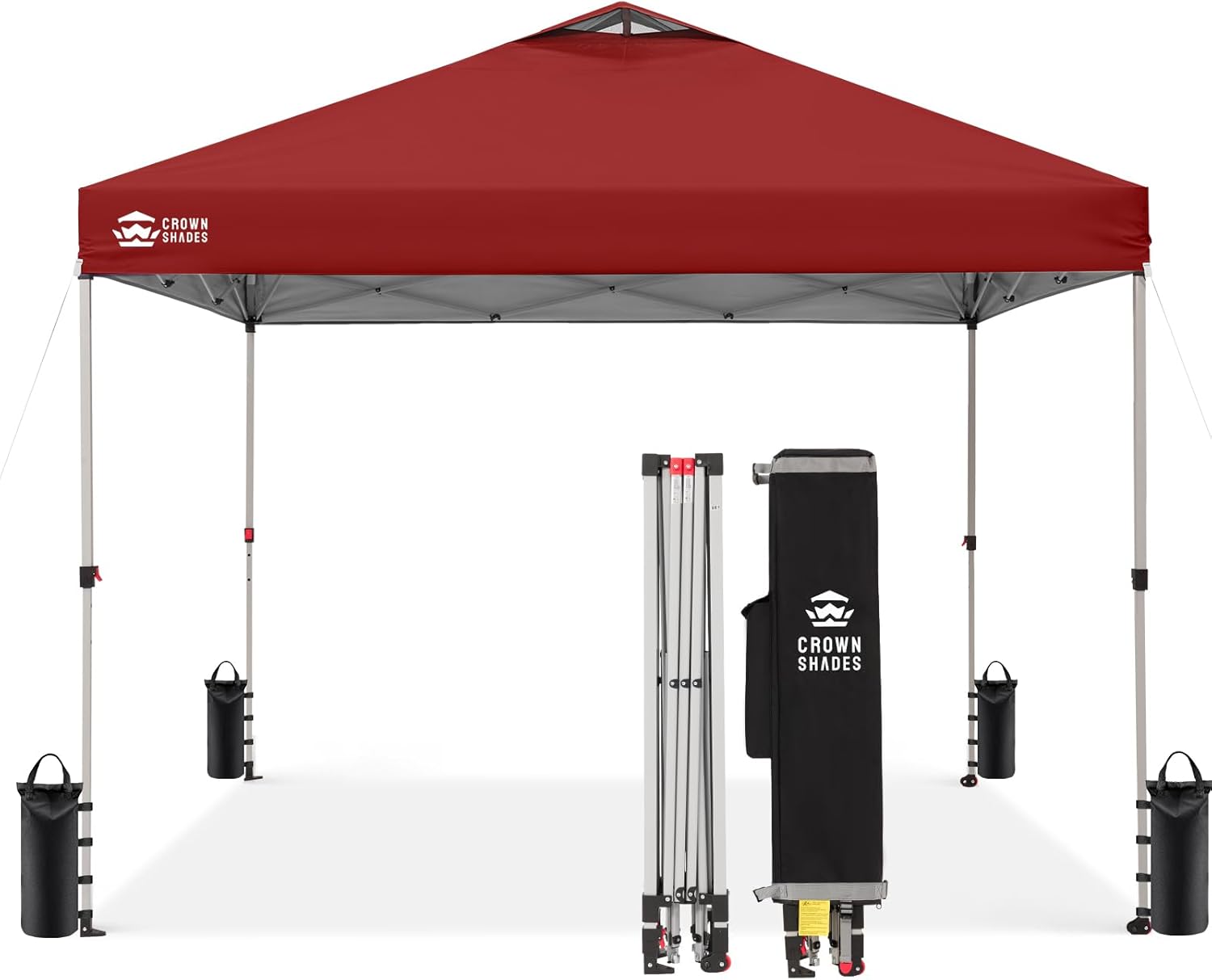 Carpa plegable de 10 x 10 pulgadas - Carpa de playa con instalación rápida - Parasol exterior para eventos, fiestas y camping - Gazebo con sistema STO-N-Go