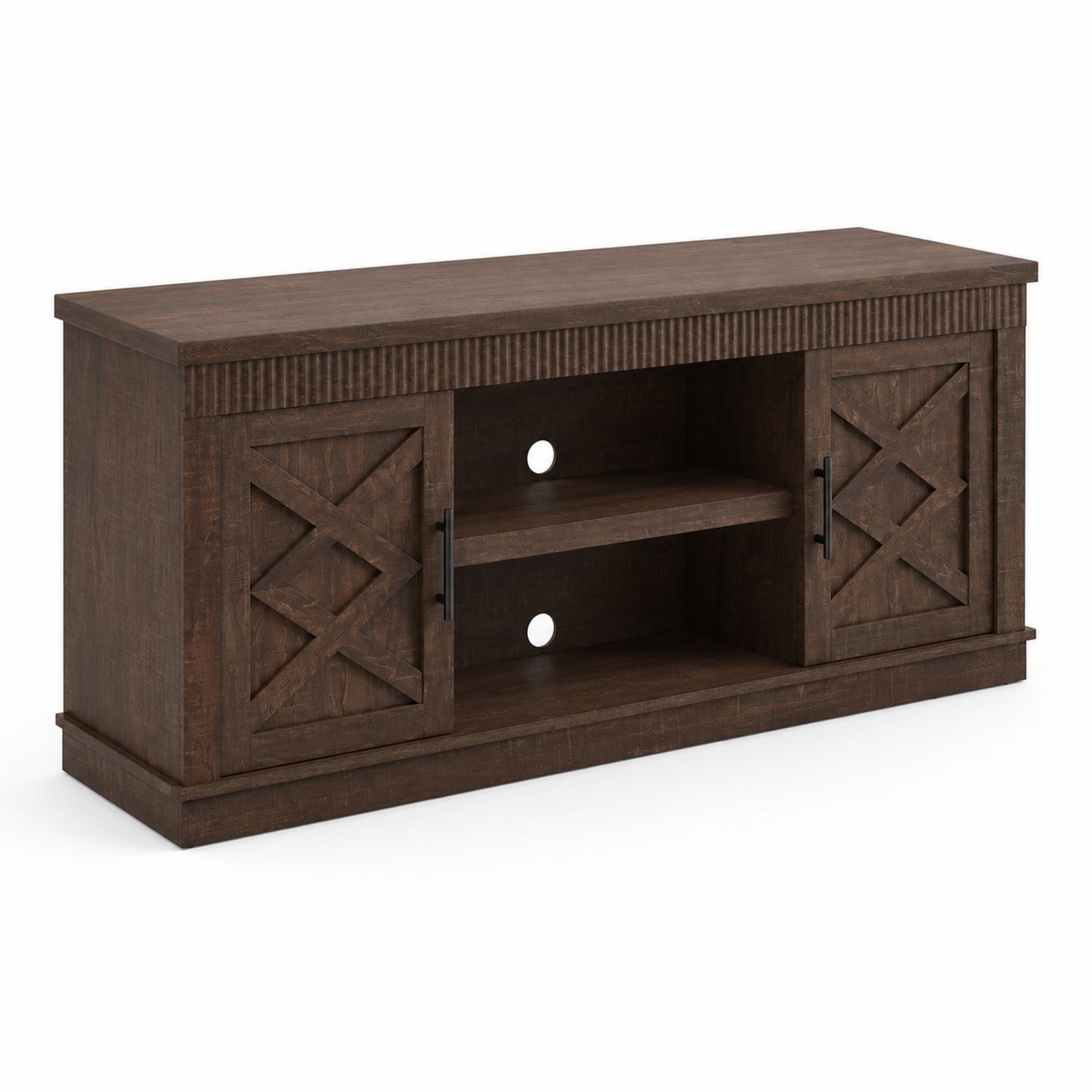 TV-Möbel rechteckig 150x40x50 cm Holz Braun