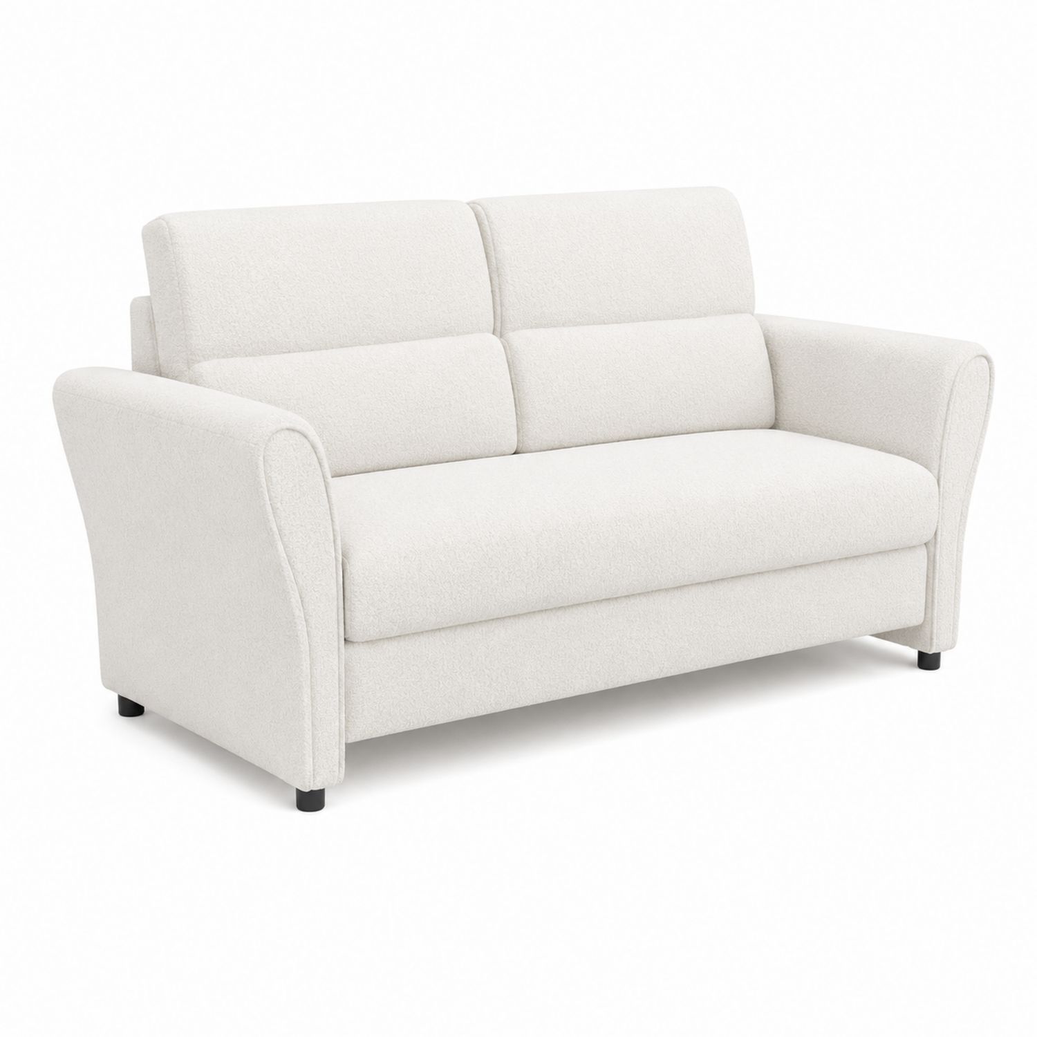 2-Sitzer-Sofa Rechteckig 200x90x100 cm Stoff Creme