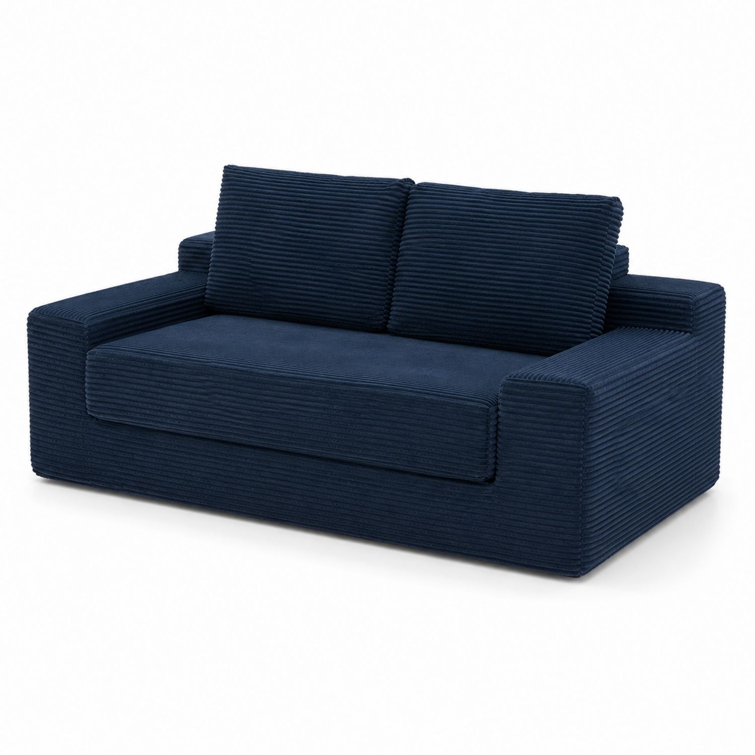Zweisitzer-Sofa Kordsamt Dunkelblau 150cm