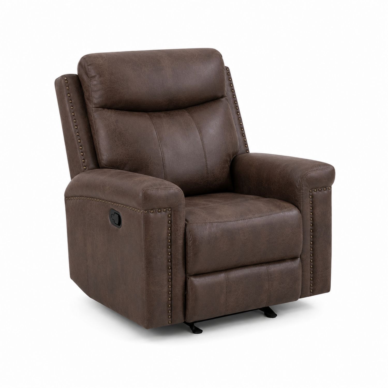 Sessel mit Liegefunktion PU-Leder Braun 90x80x100cm