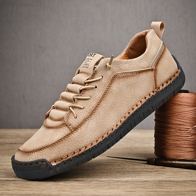 ⏰Letzter Tag: 50 % Rabatt!🔥Herren-Slip-ons aus Leder mit weicher Sohle (Low-Top)