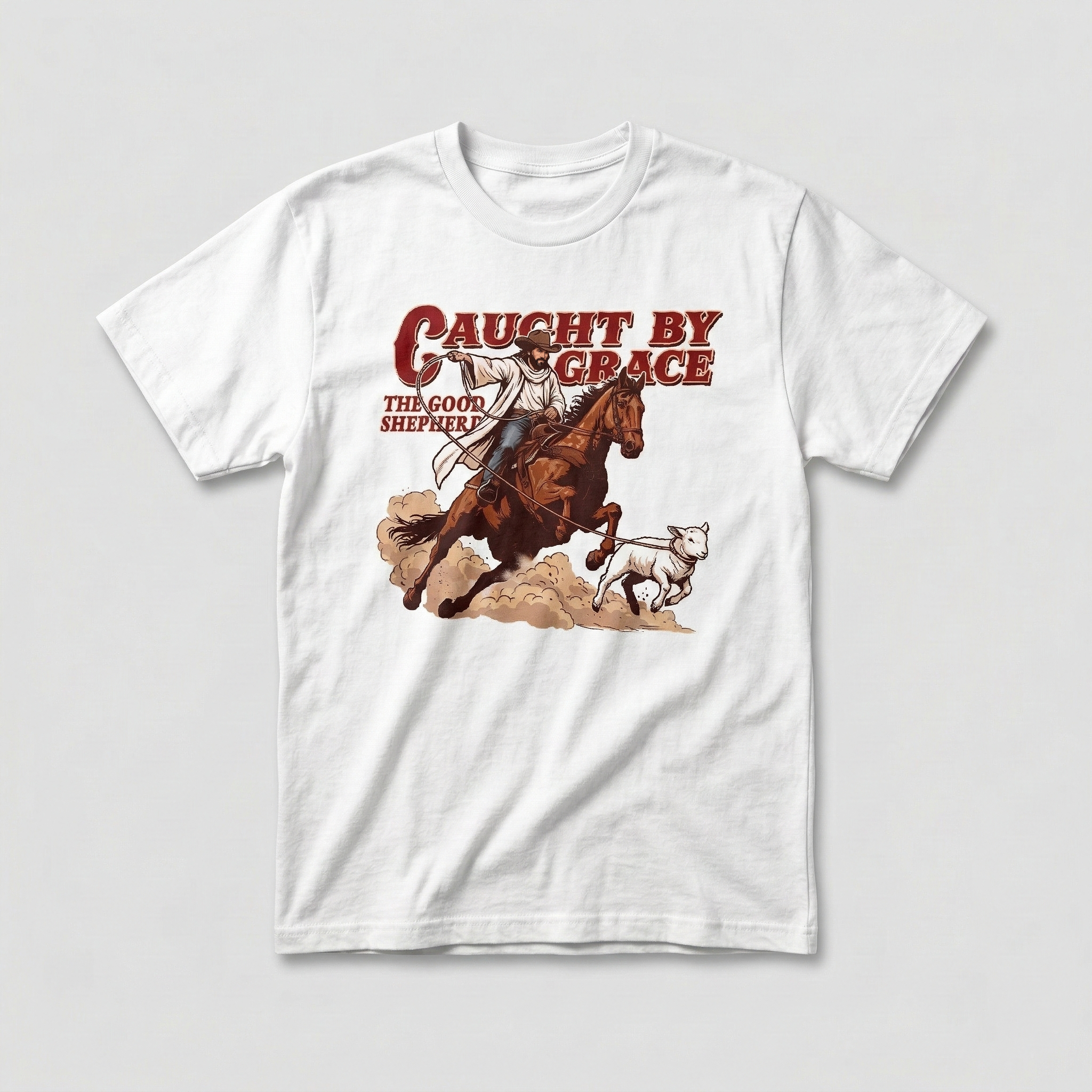 Caught By Grace Unisex-T-Shirt (christliches Motiv)