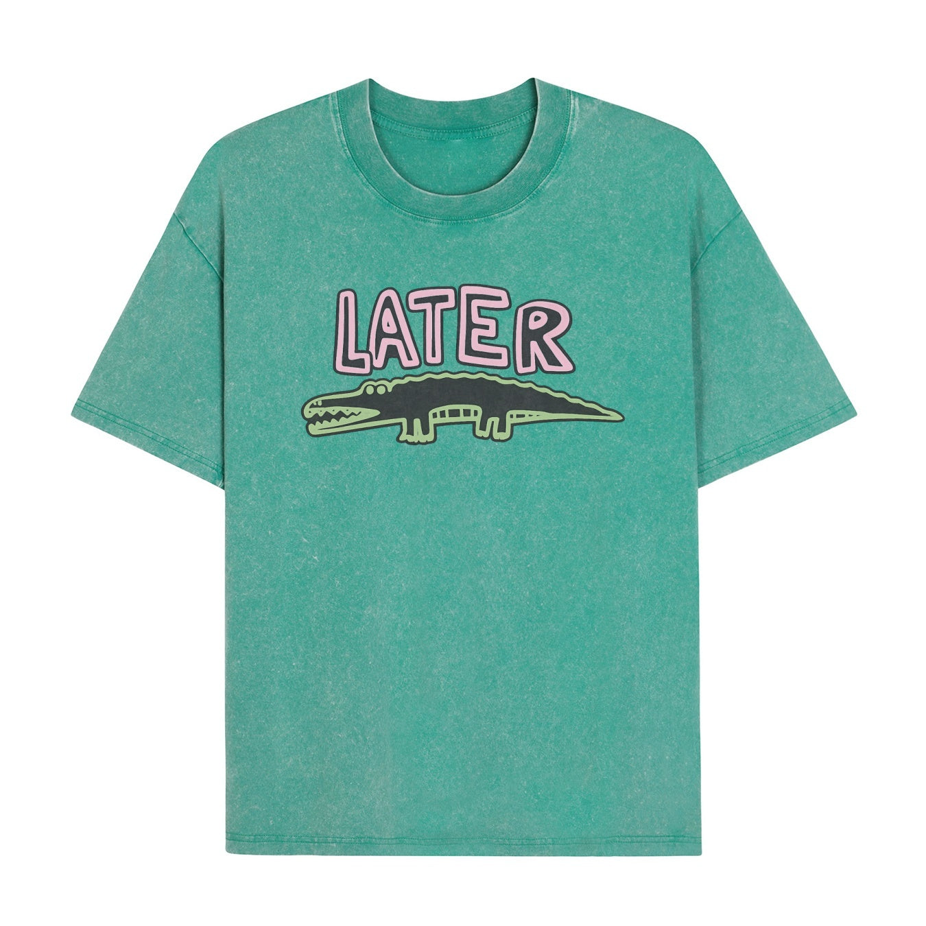 Boldoodle „Later Gator“-Grafik, gewaschen (PT471)