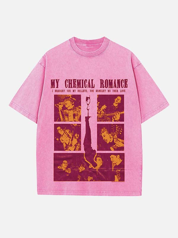 My Chemical Romance T-Shirt mit Rundhalsausschnitt und Aufdruck
