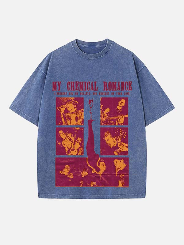 My Chemical Romance T-Shirt mit Rundhalsausschnitt und Aufdruck