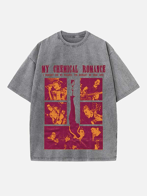My Chemical Romance T-Shirt mit Rundhalsausschnitt und Aufdruck