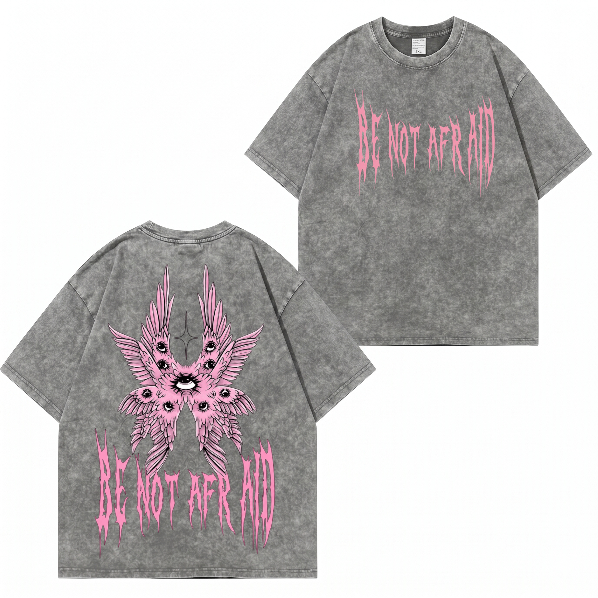 Angel Wings T-Shirt im Used-Look PT475