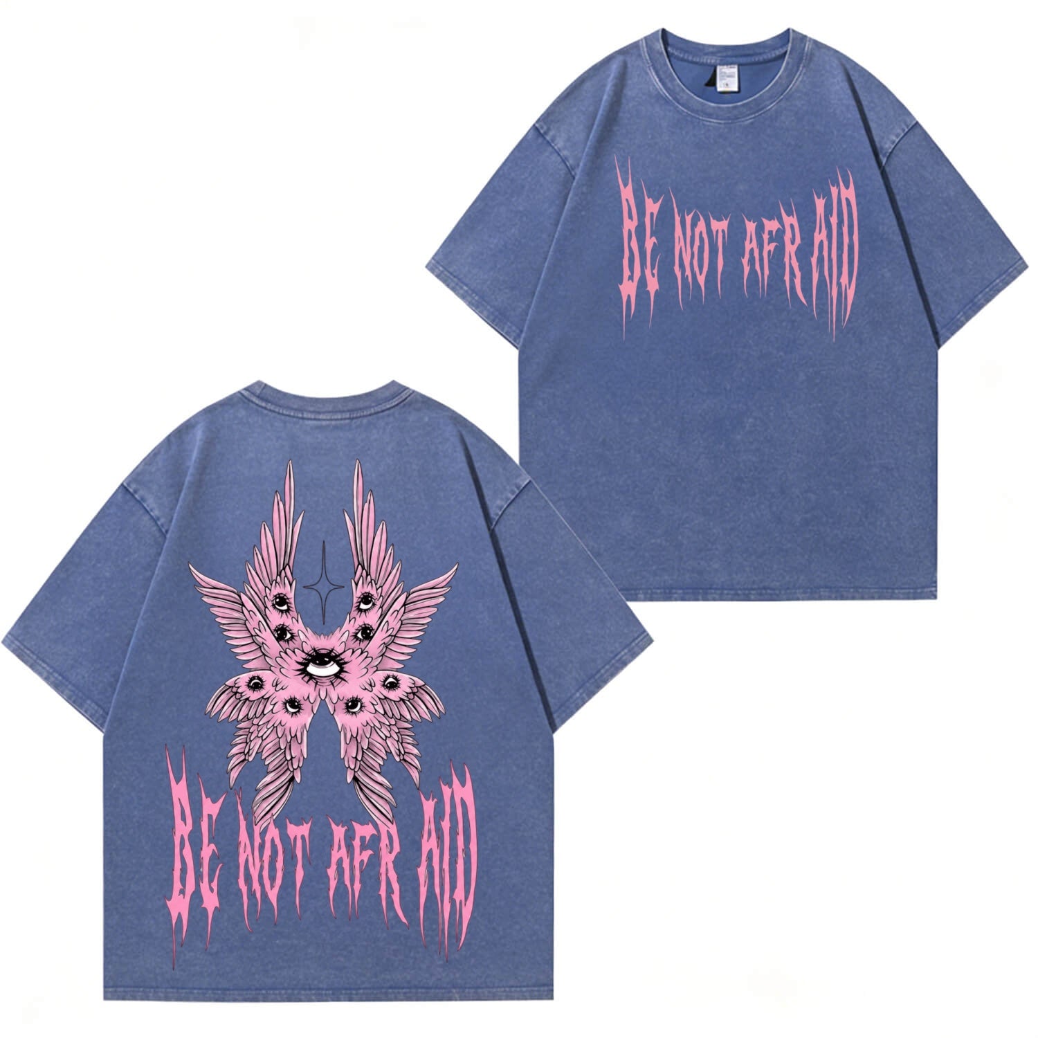 Angel Wings T-Shirt im Used-Look PT475