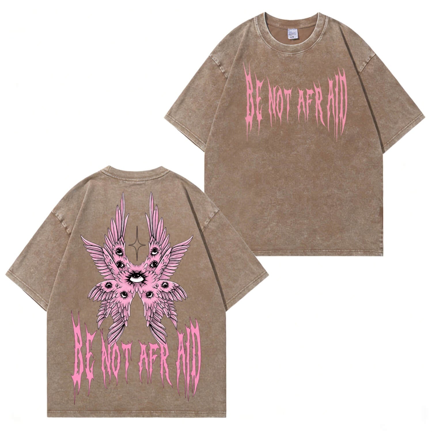 Angel Wings T-Shirt im Used-Look PT475
