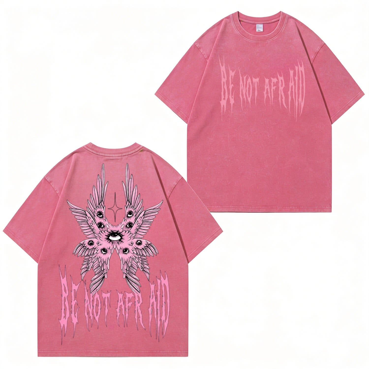 Angel Wings T-Shirt im Used-Look PT475