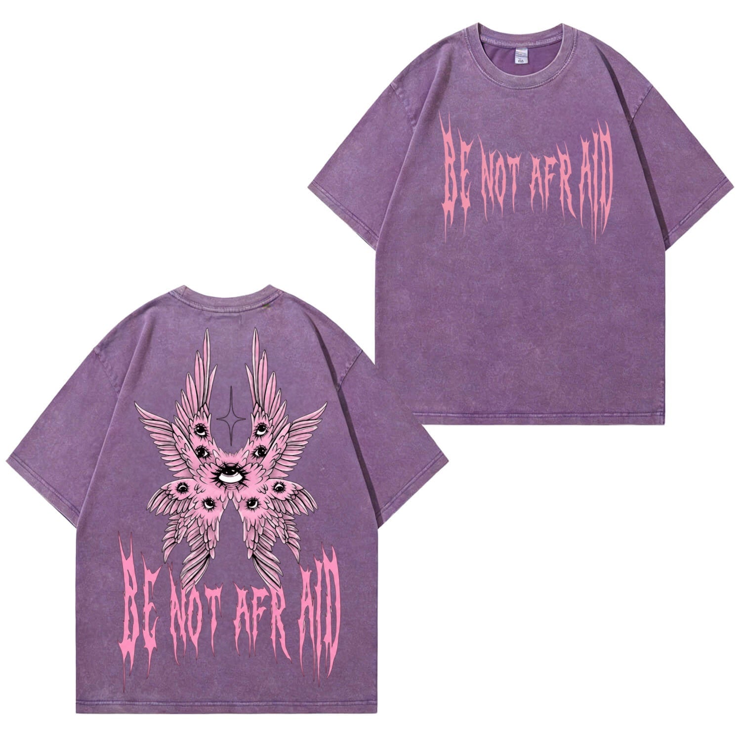 Angel Wings T-Shirt im Used-Look PT475