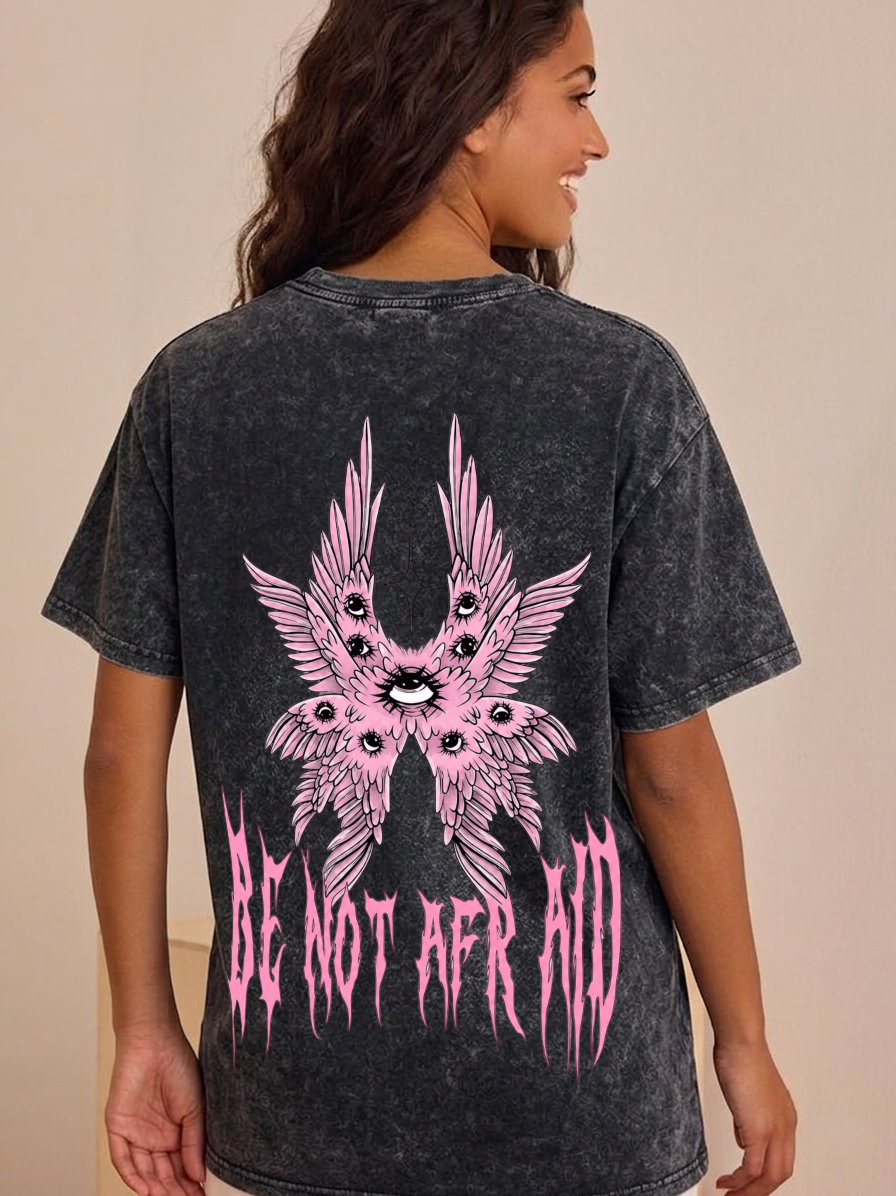 Angel Wings T-Shirt im Used-Look PT475