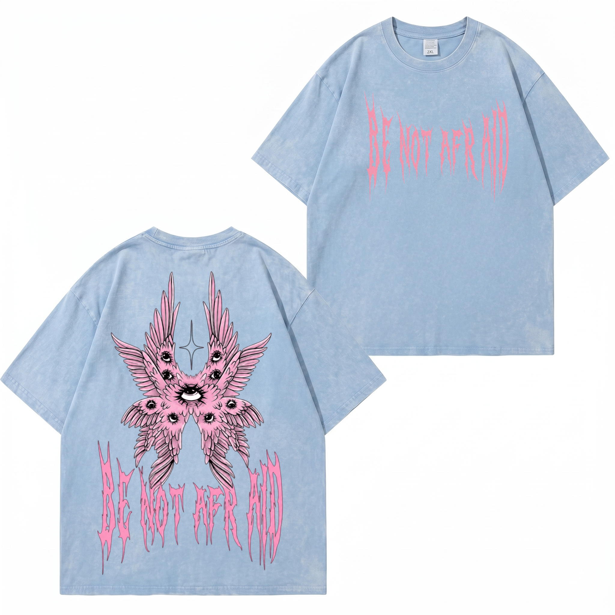 Angel Wings T-Shirt im Used-Look PT475