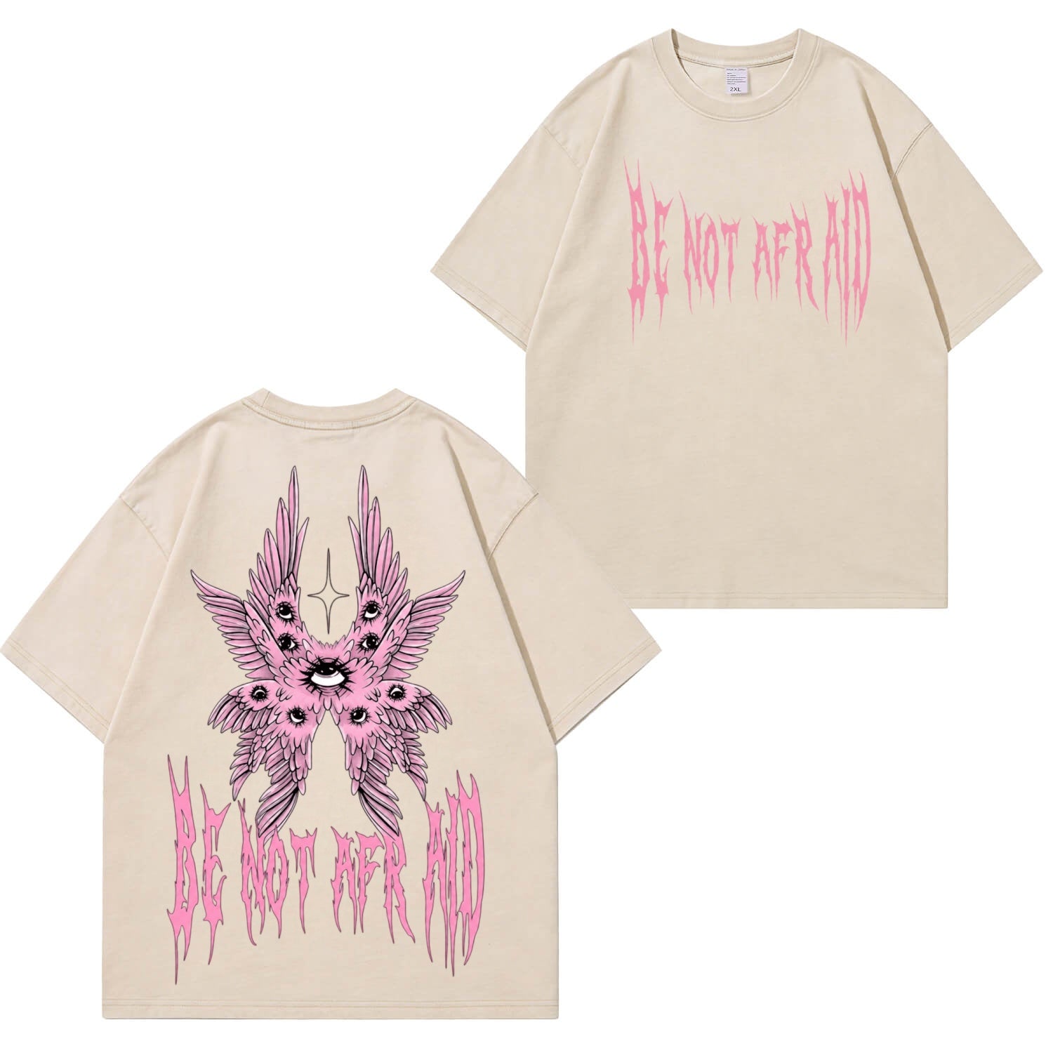 Angel Wings T-Shirt im Used-Look PT475