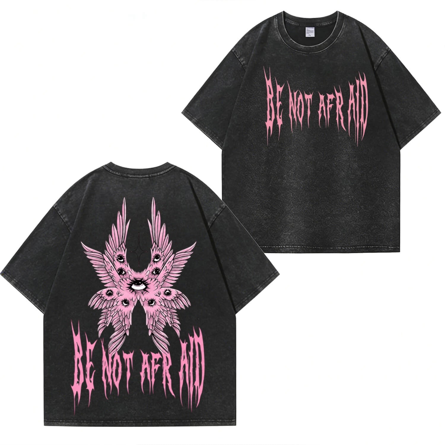 Angel Wings T-Shirt im Used-Look PT475