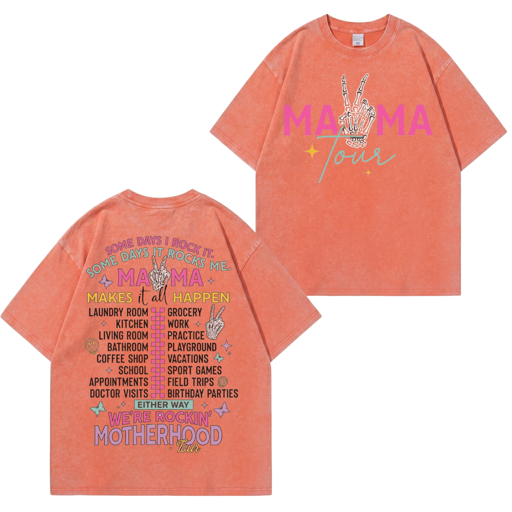MAMA Tour Motherhood Wasch-Shirt PT465