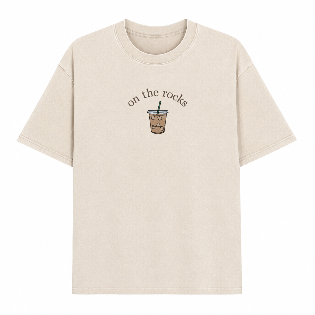 „Boldoodle On the Rocks“ Eiskaffee-Waschung-Shirt PT467