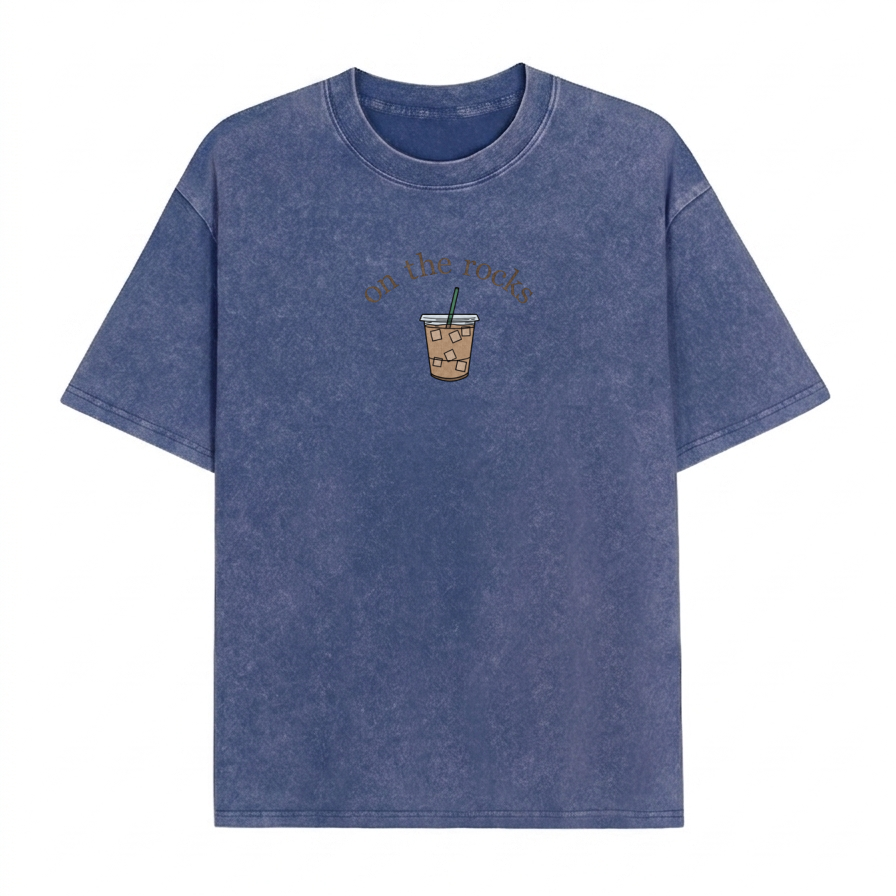 „Boldoodle On the Rocks“ Eiskaffee-Waschung-Shirt PT467