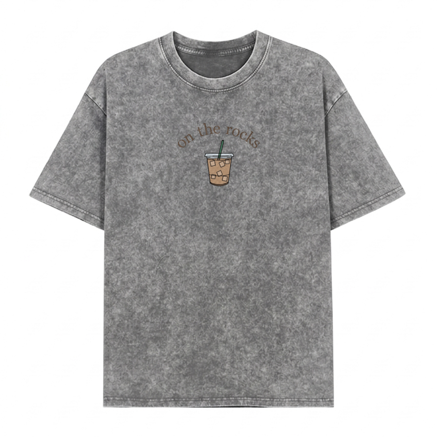 „Boldoodle On the Rocks“ Eiskaffee-Waschung-Shirt PT467