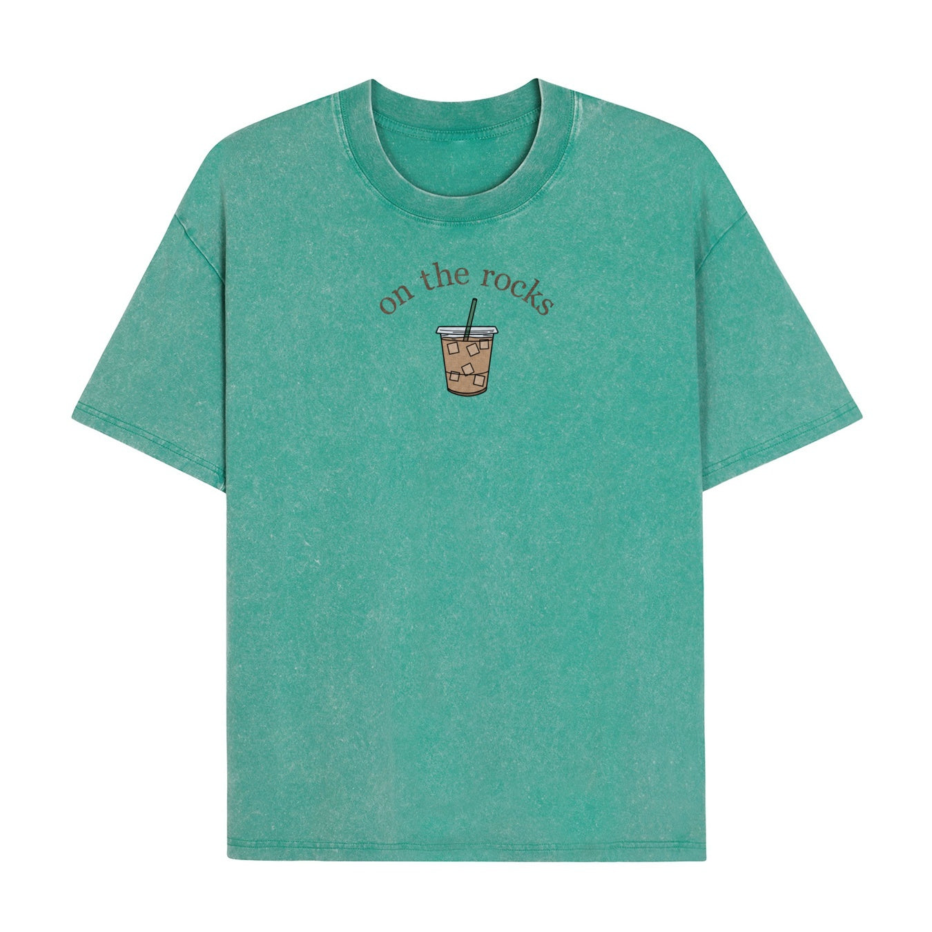„Boldoodle On the Rocks“ Eiskaffee-Waschung-Shirt PT467