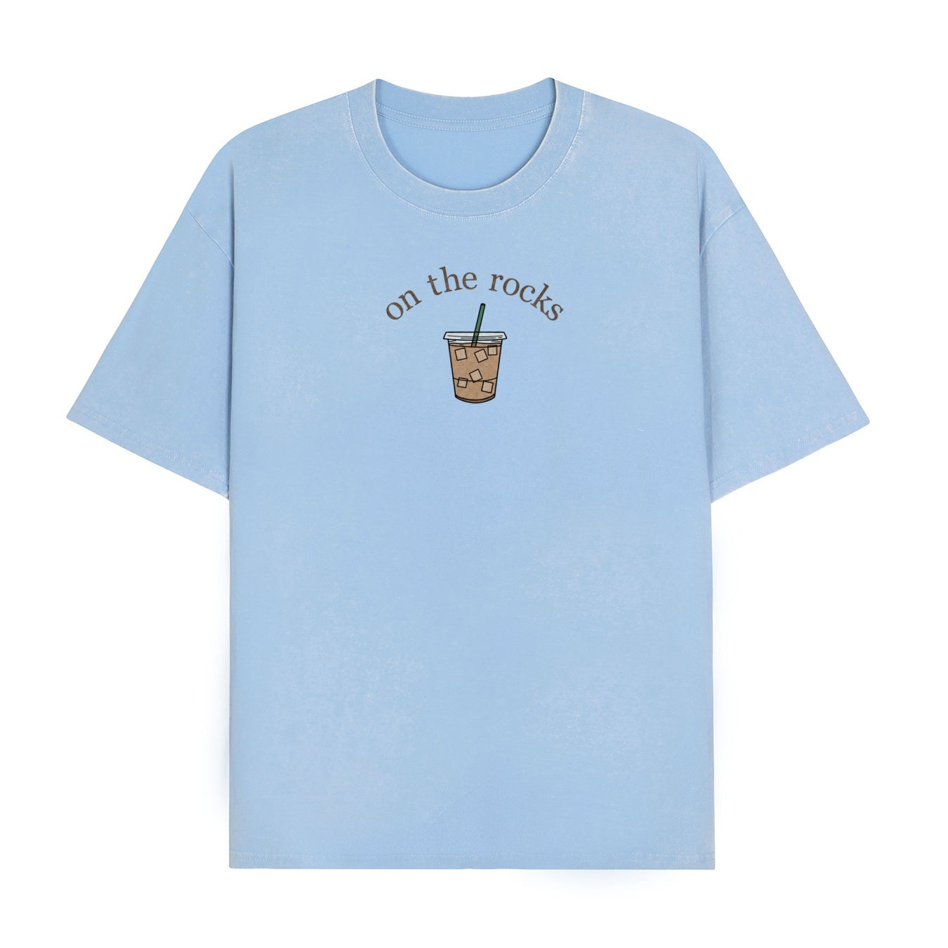 „Boldoodle On the Rocks“ Eiskaffee-Waschung-Shirt PT467
