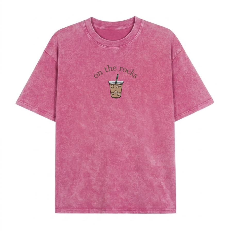 „Boldoodle On the Rocks“ Eiskaffee-Waschung-Shirt PT467