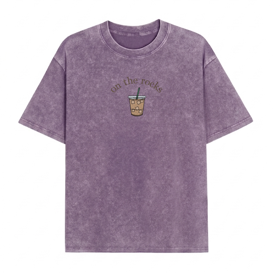 „Boldoodle On the Rocks“ Eiskaffee-Waschung-Shirt PT467