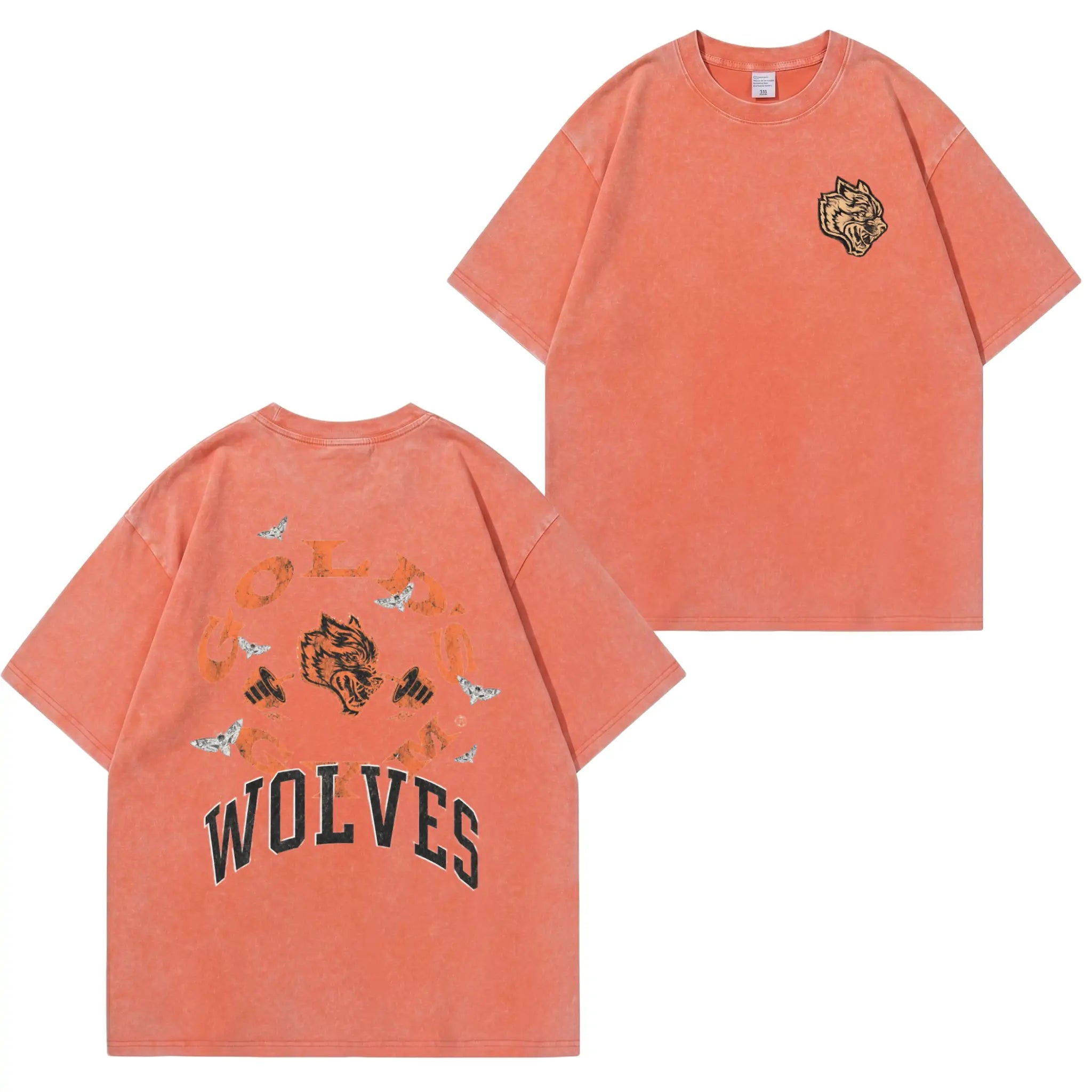 Gold Sport Batik-Unisex-T-Shirt (gewaschen) PT483