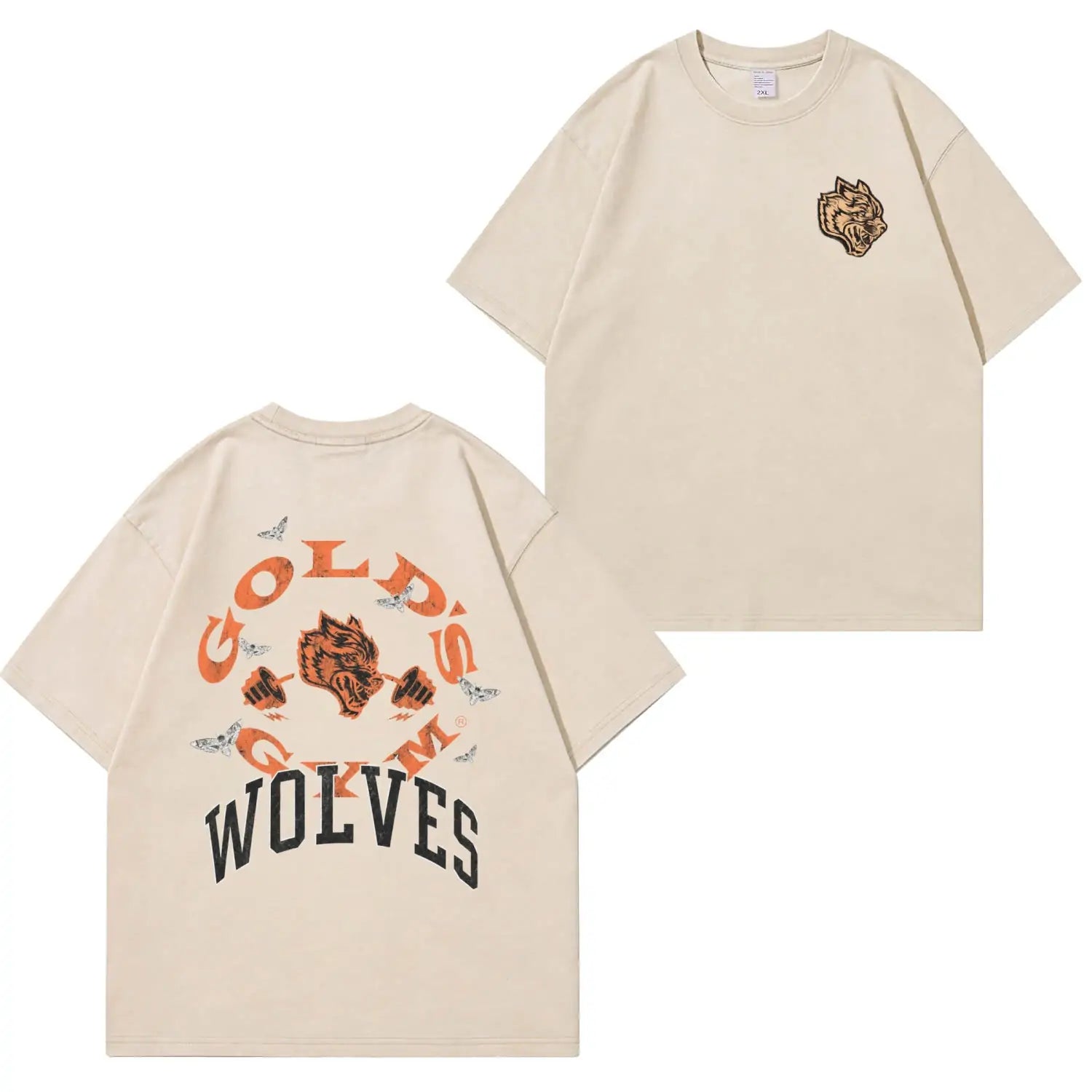 Gold Sport Batik-Unisex-T-Shirt (gewaschen) PT483