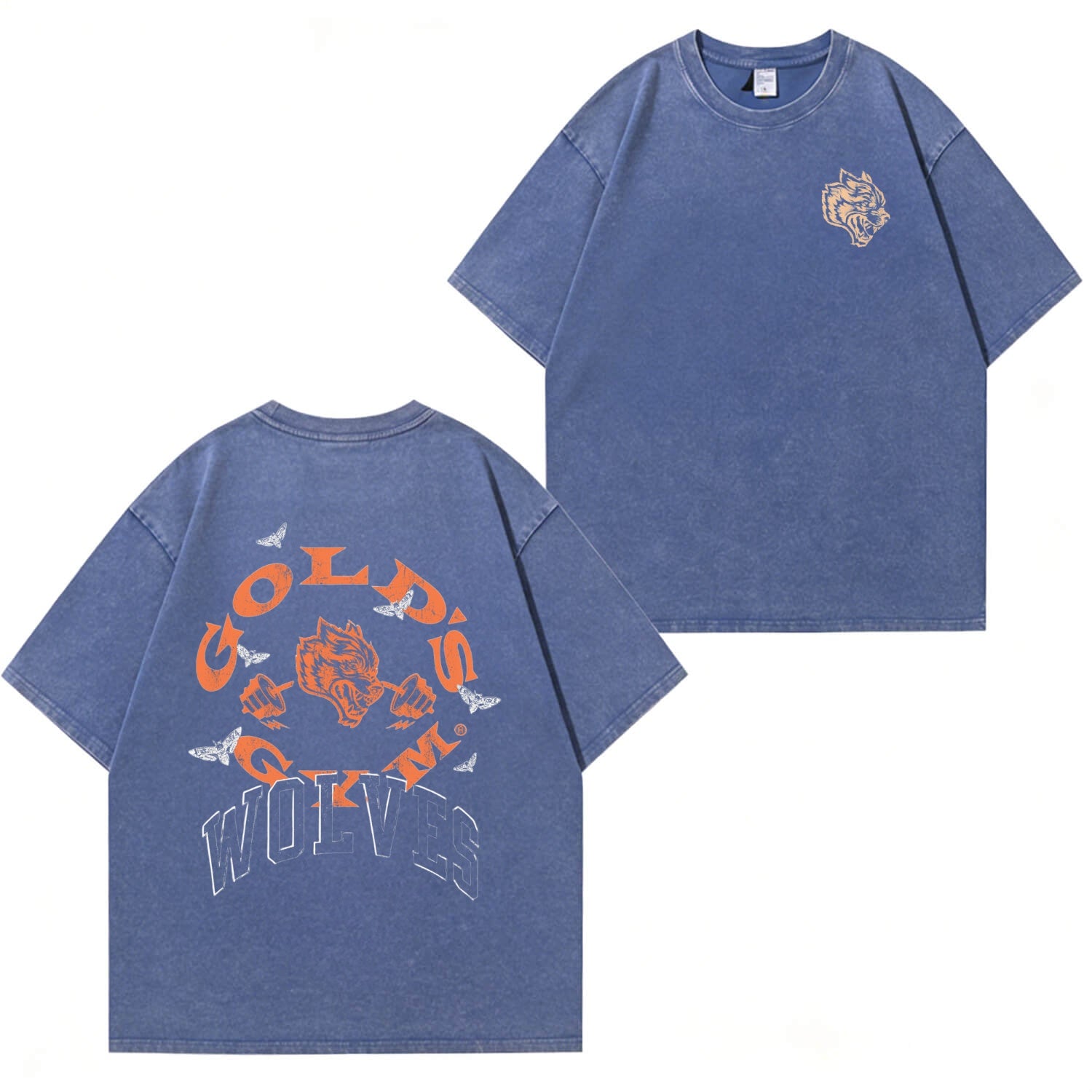 Gold Sport Batik-Unisex-T-Shirt (gewaschen) PT483