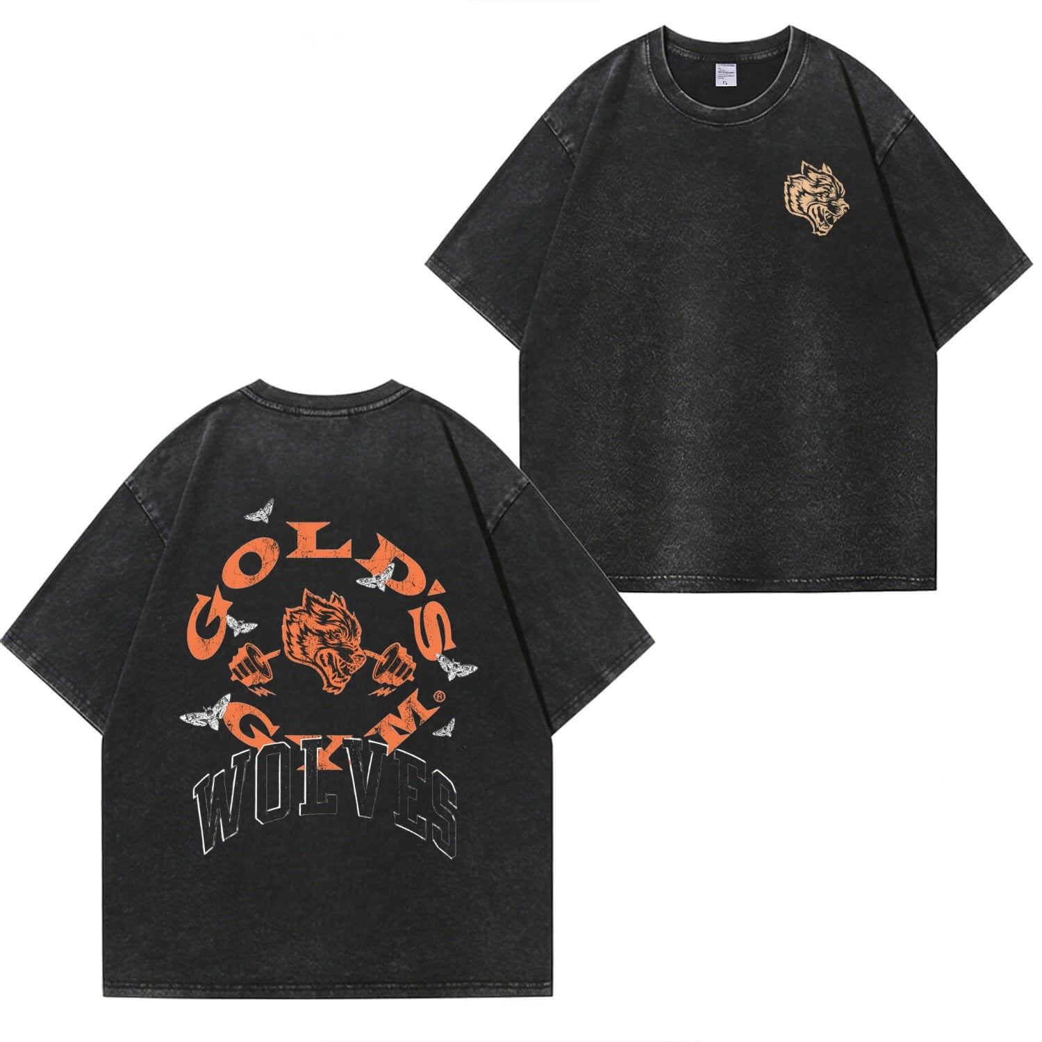 Gold Sport Batik-Unisex-T-Shirt (gewaschen) PT483