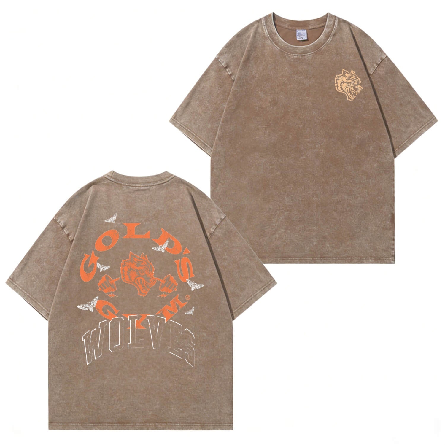 Gold Sport Batik-Unisex-T-Shirt (gewaschen) PT483