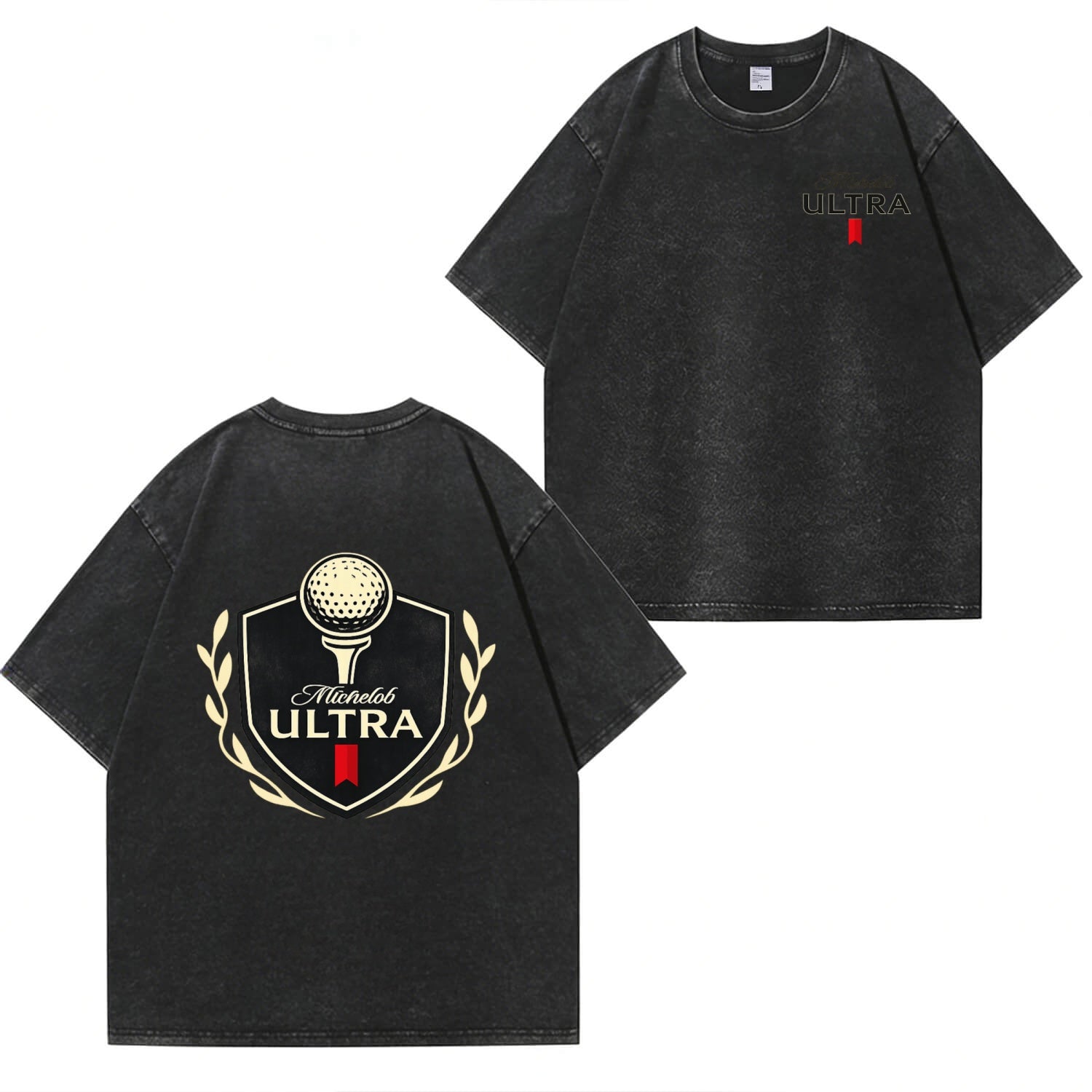 Michelob Ultra Golf T-Shirt mit Vintage-Grafik im Used-Look PT434