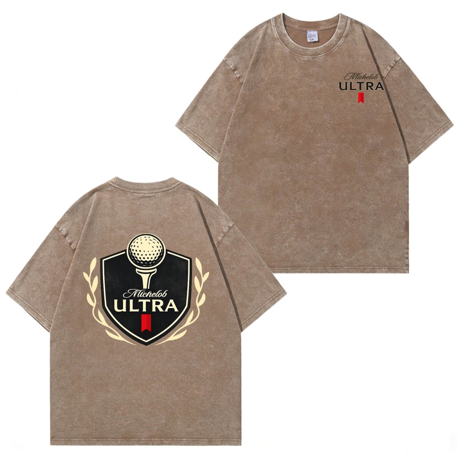 Michelob Ultra Golf T-Shirt mit Vintage-Grafik im Used-Look PT434