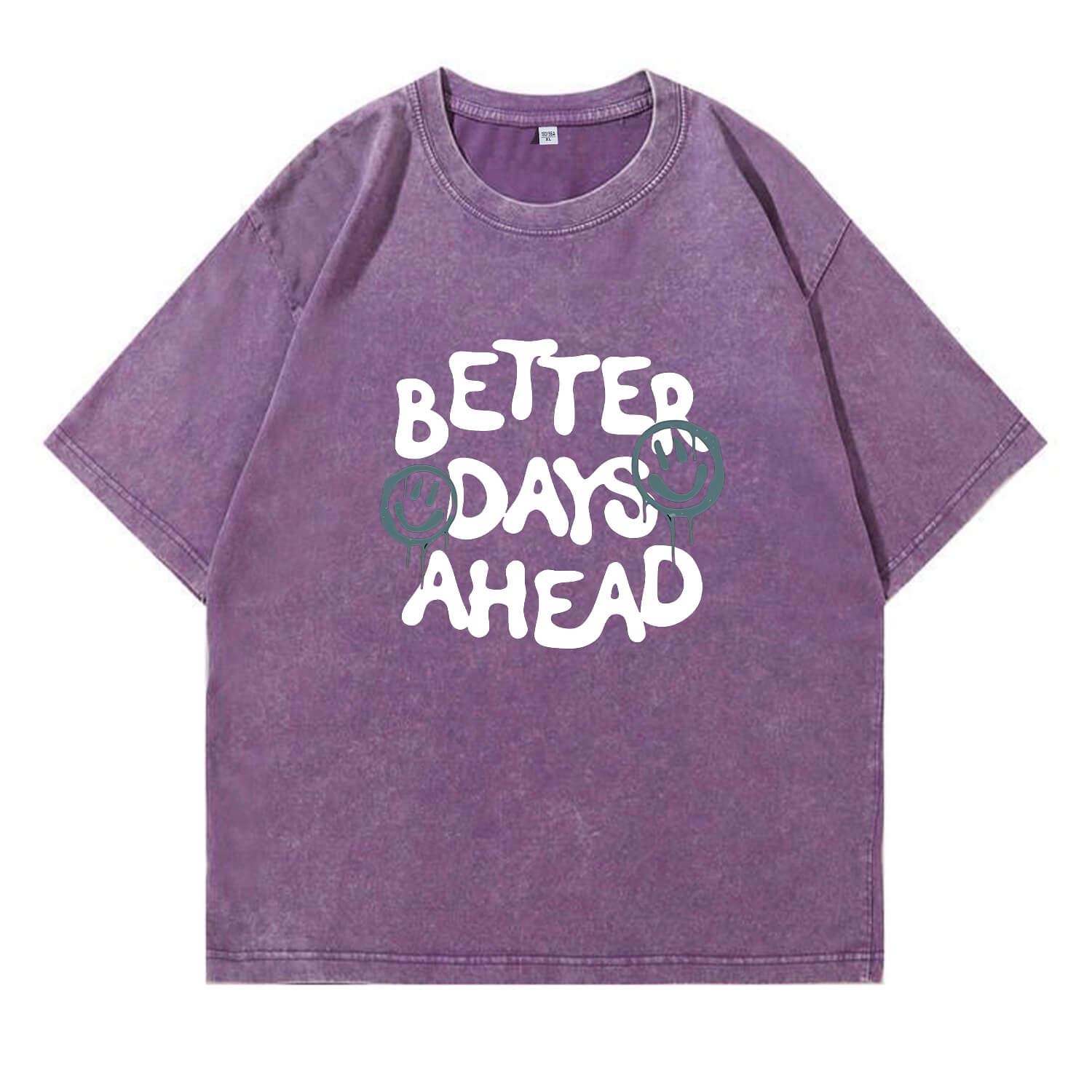 „Better Days Ahead“-T-Shirt im Washed-Look PT094