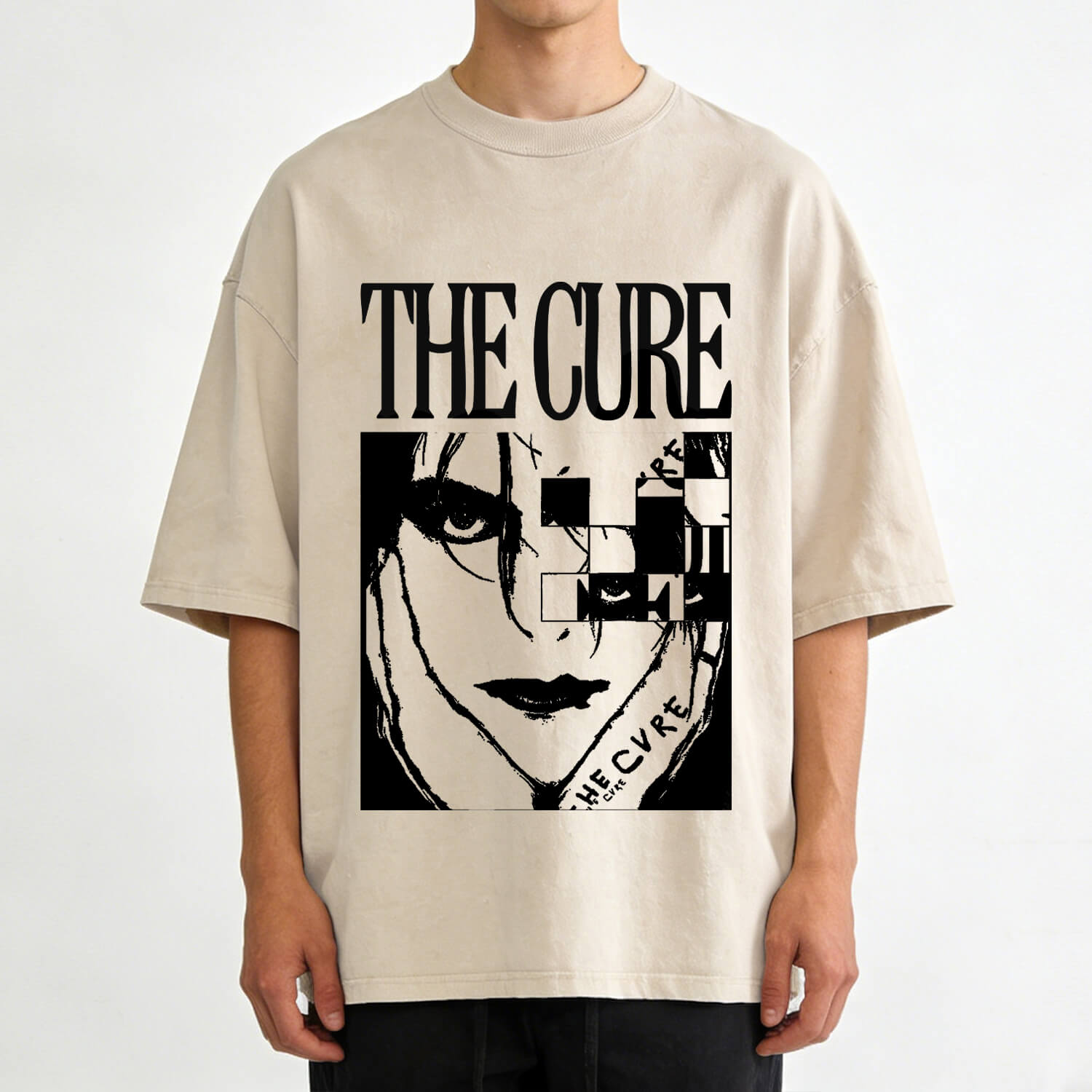 The Cure Band-T-Shirt im Used-Look PT365